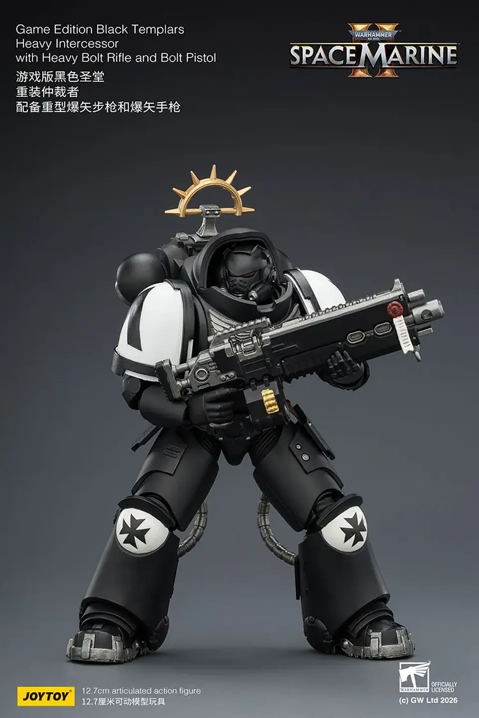 Black Templars Intercesor Pesado Con Rifle Pesado de Perno y Pistola de Perno 5