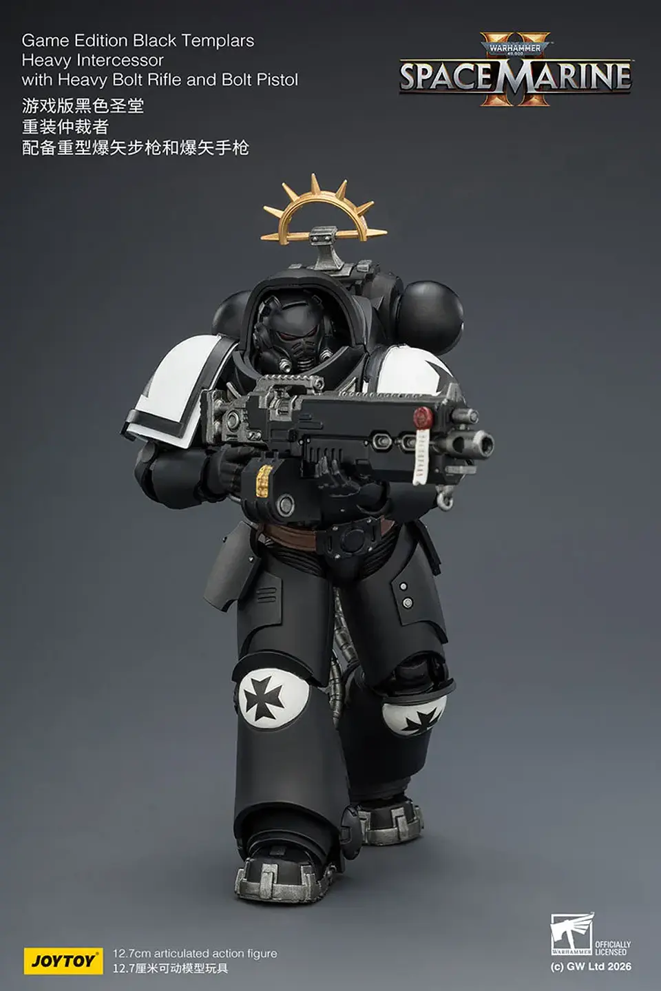 Black Templars Intercesor Pesado Con Rifle Pesado de Perno y Pistola de Perno 7