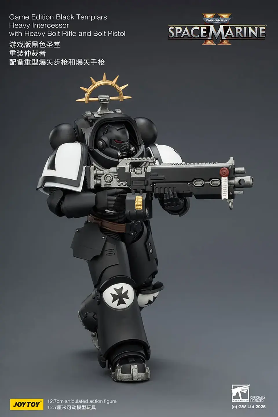 Black Templars Intercesor Pesado Con Rifle Pesado de Perno y Pistola de Perno 6