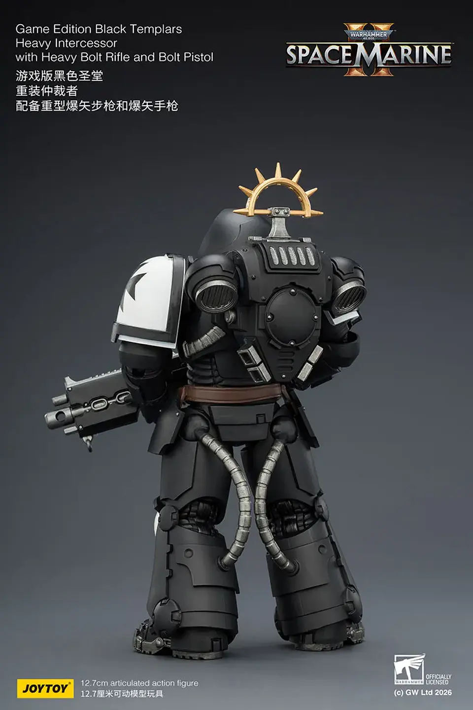 Black Templars Intercesor Pesado Con Rifle Pesado de Perno y Pistola de Perno 4