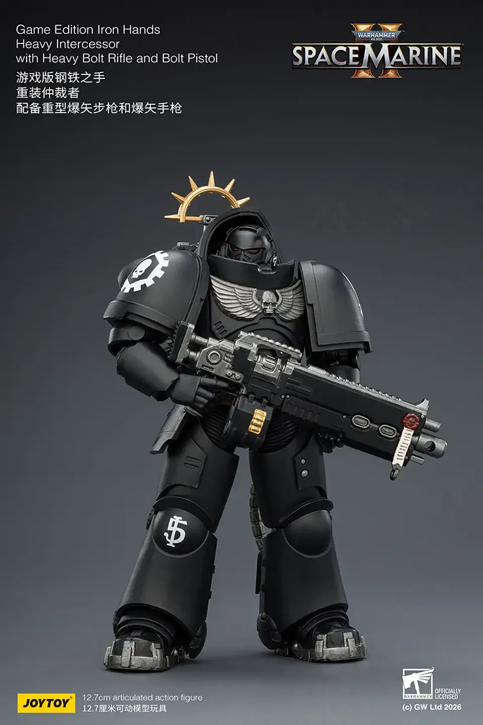 Iron Hands Intercesor Pesado Con Rifle Pesado de Perno y Pistola de Perno 3