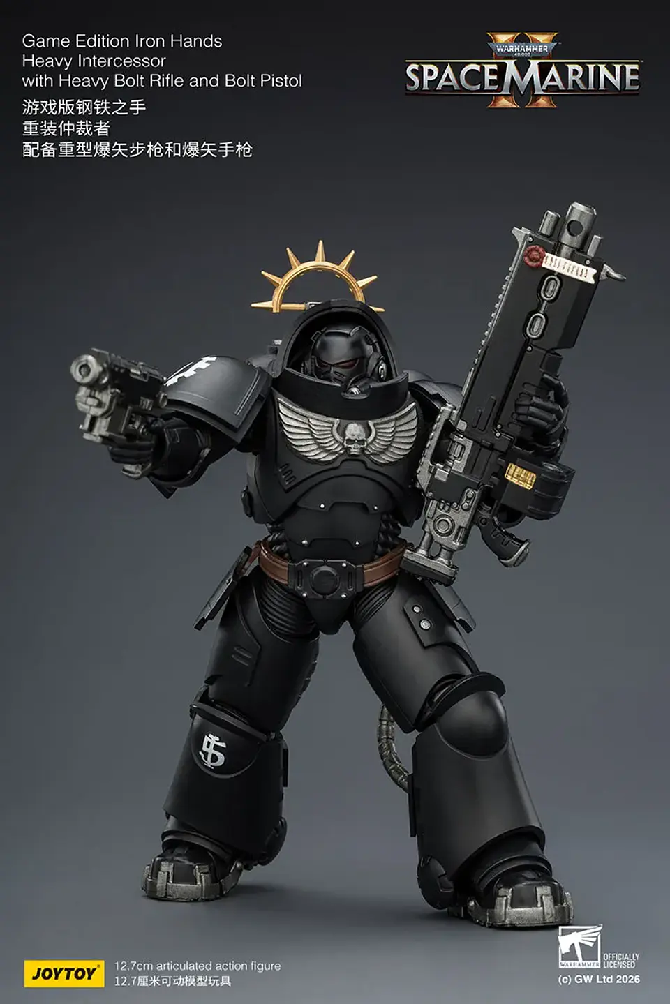Iron Hands Intercesor Pesado Con Rifle Pesado de Perno y Pistola de Perno 8