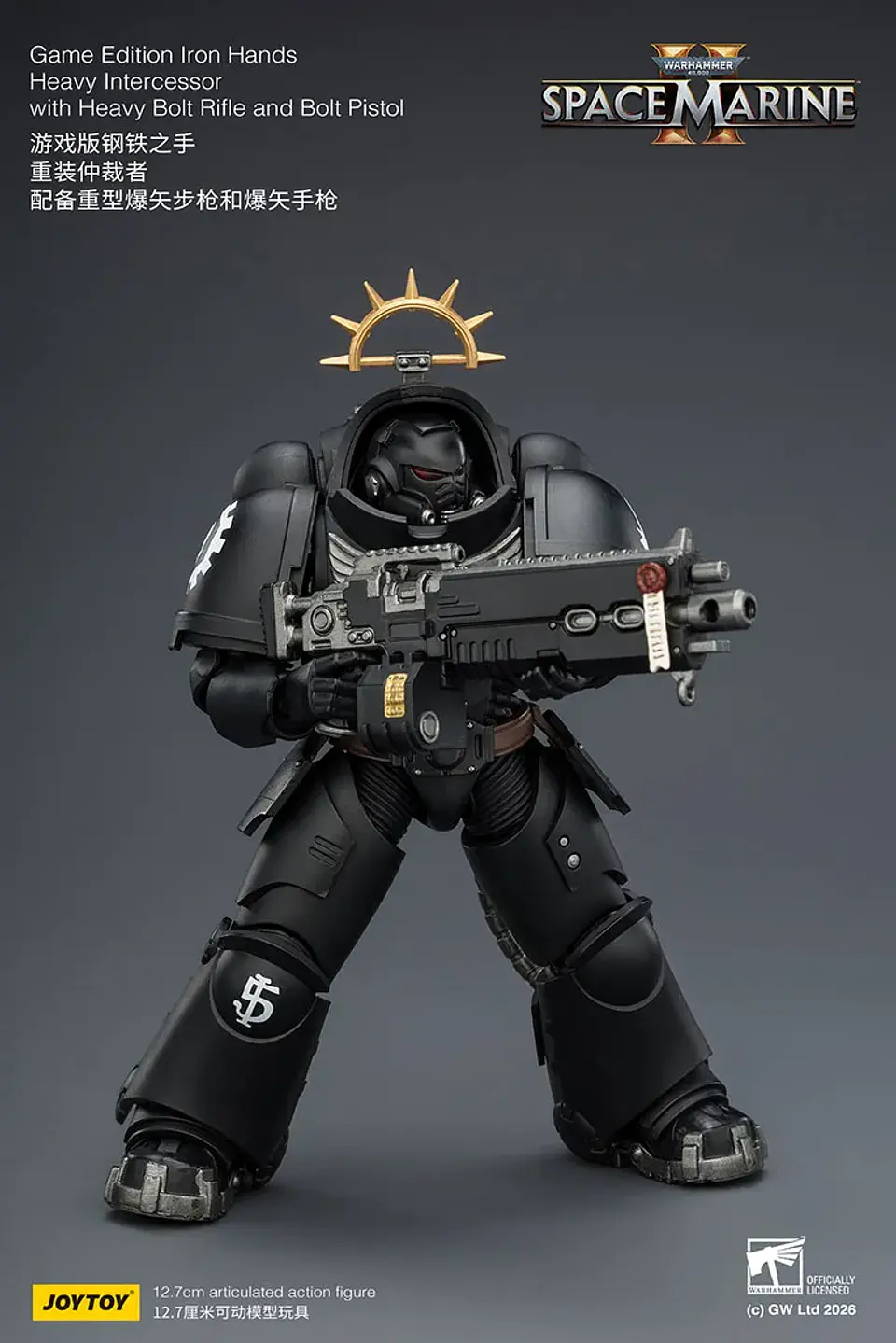 Iron Hands Intercesor Pesado Con Rifle Pesado de Perno y Pistola de Perno 6