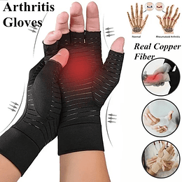 Guantes de cobre con muñequera ajustable - TALLA M