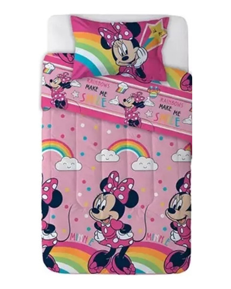 Set Plumon Reversible Minnie Arcoiris