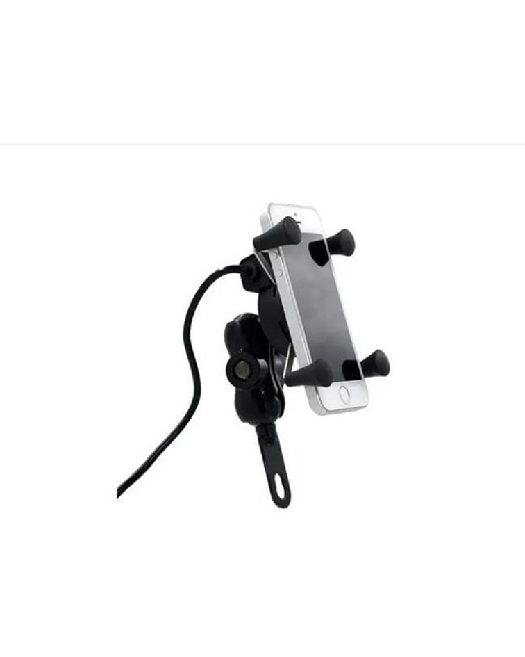 Soporte De Celular Para Moto Con Cargador Usb / Jp Ideas