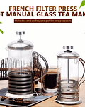 Cafetera Te Manual En Cristal Base Filtro Ac 600ml/ Jp Ideas