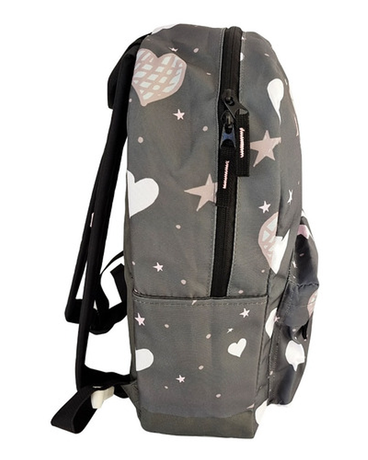 Pack Mochila Lonchera Estuche Kids Hearts Moose / Jp Ideas