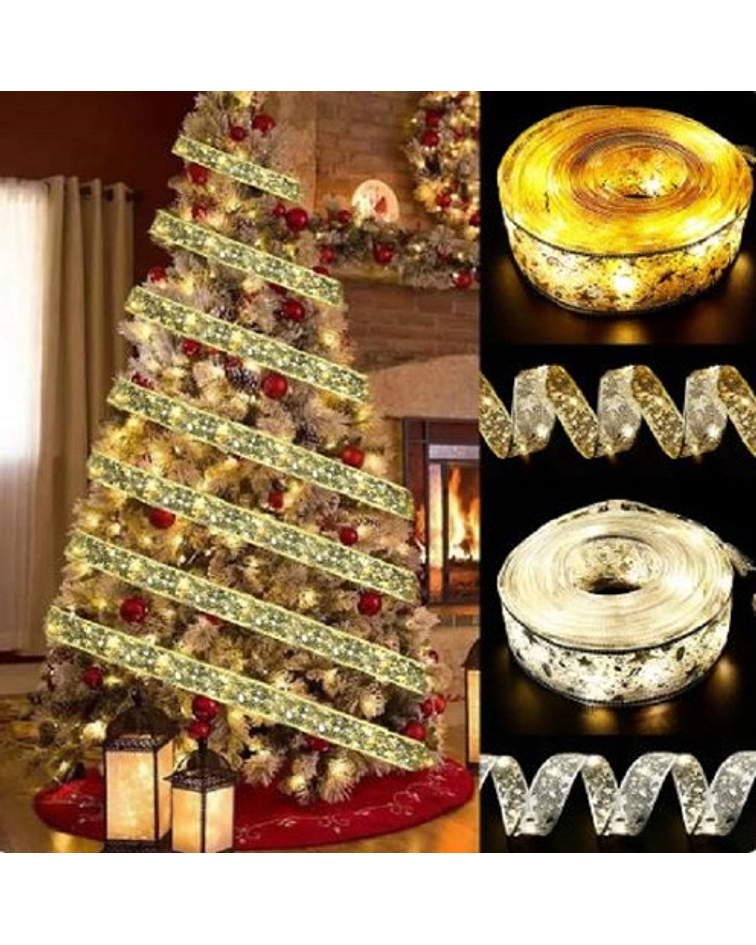 Cinta Led Decoracion Navidad Boda Eventos 10mt Gold/jp Ideas