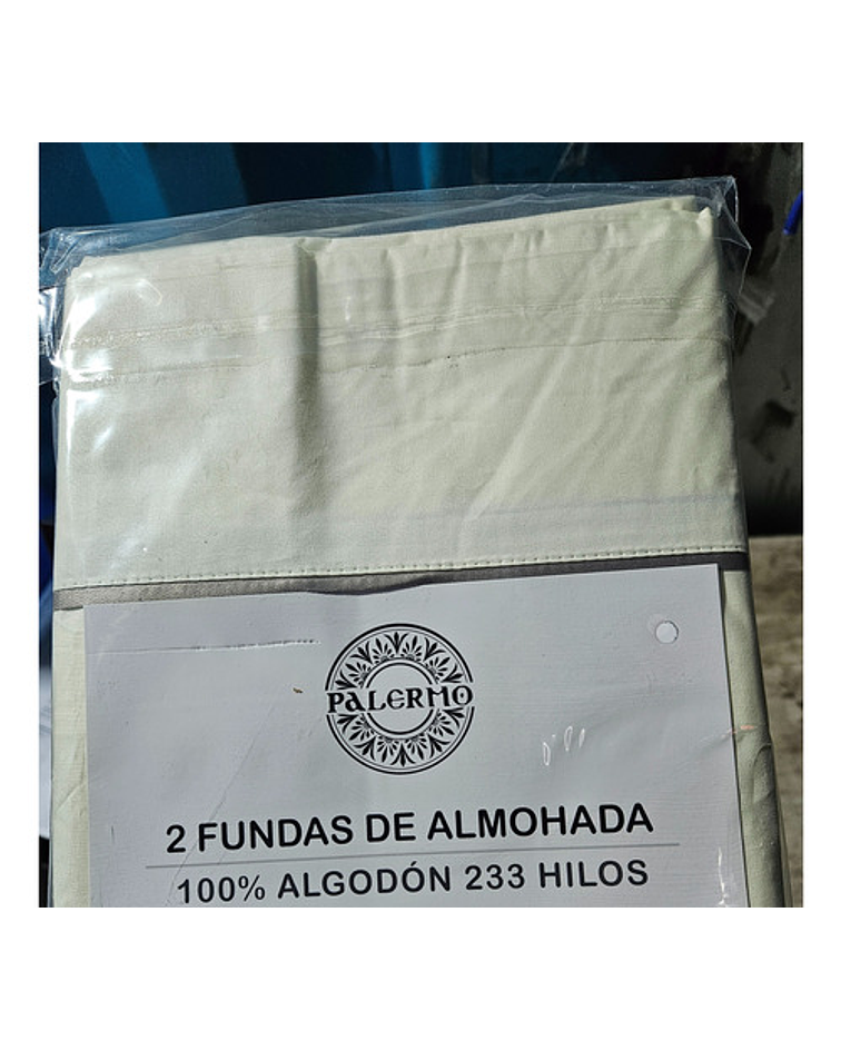 Funda Almohada 233 Hilos 54x76+15 Con Bisel 2unid / Jp Ideas