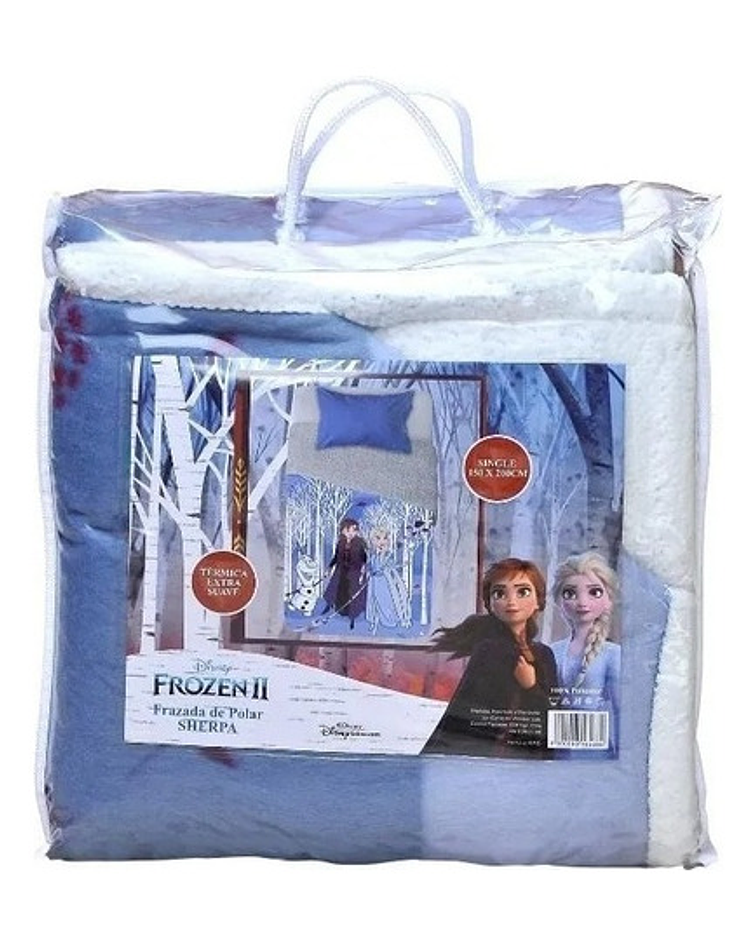 Frazada Polar Con Sherpa Interior De Frozen