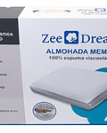 Almohada Memory Viscolastica 60x40x13 Lavable Zd / Jp Ideas