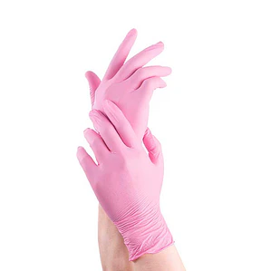 Guantes De Nitrilo Rosado