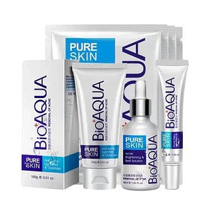 Kit Facial Bioaqua Anti Acné x 4 Productos