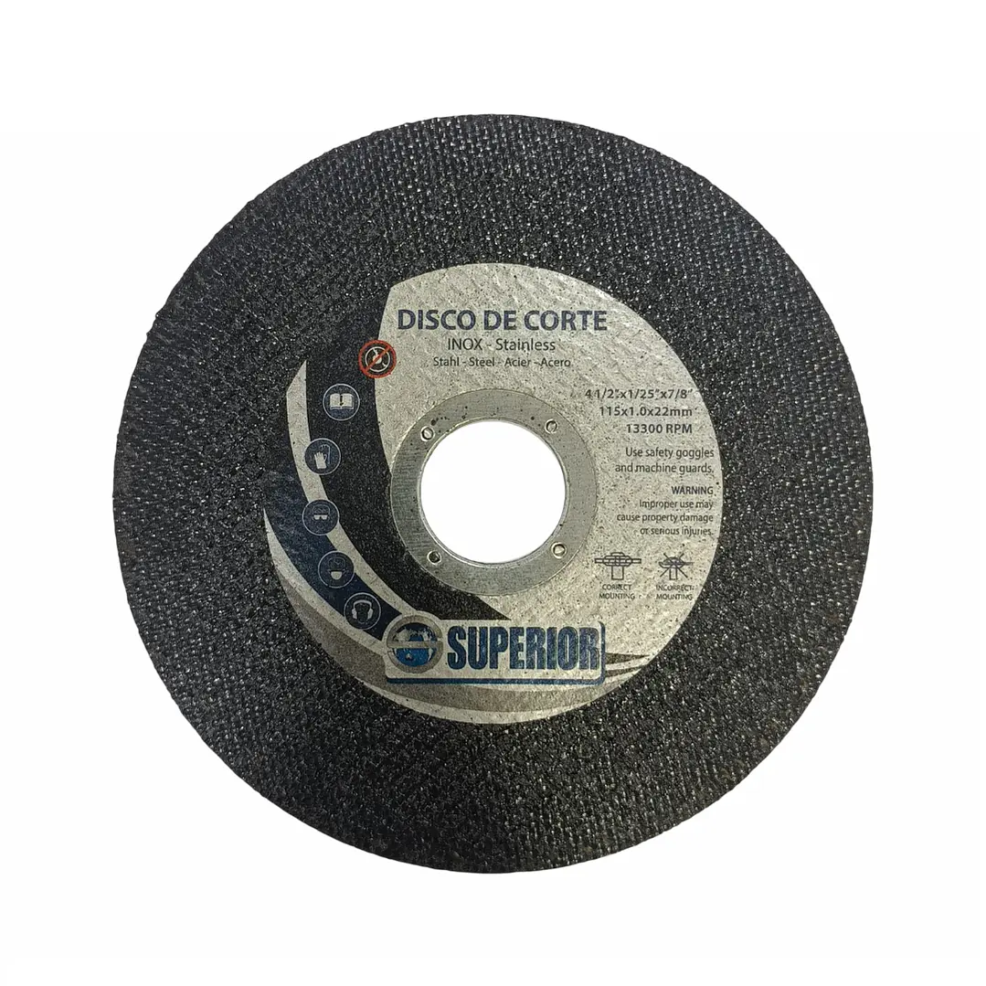 Disco Suprior 4 1/2 Pulgadas Para Corte De Metal 1