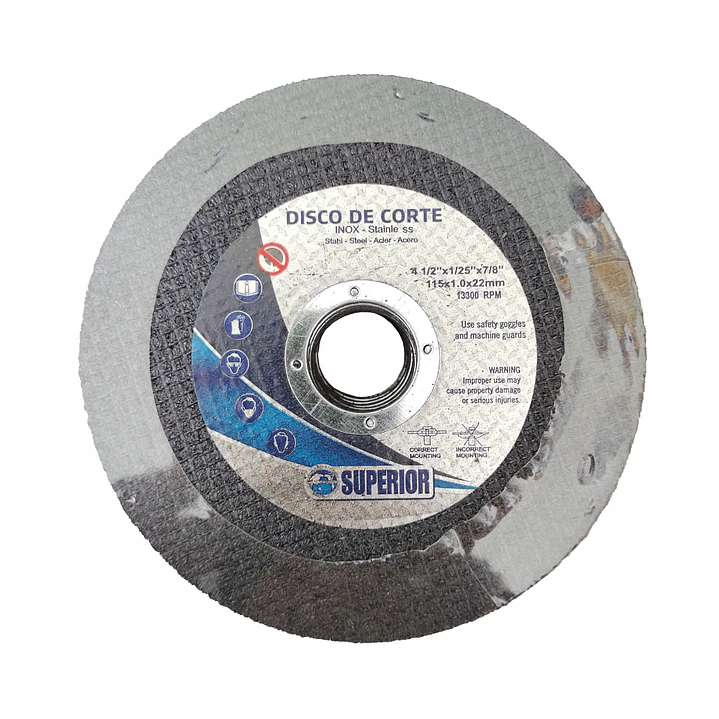 Disco Suprior 4 1/2 Pulgadas Para Corte De Metal 2