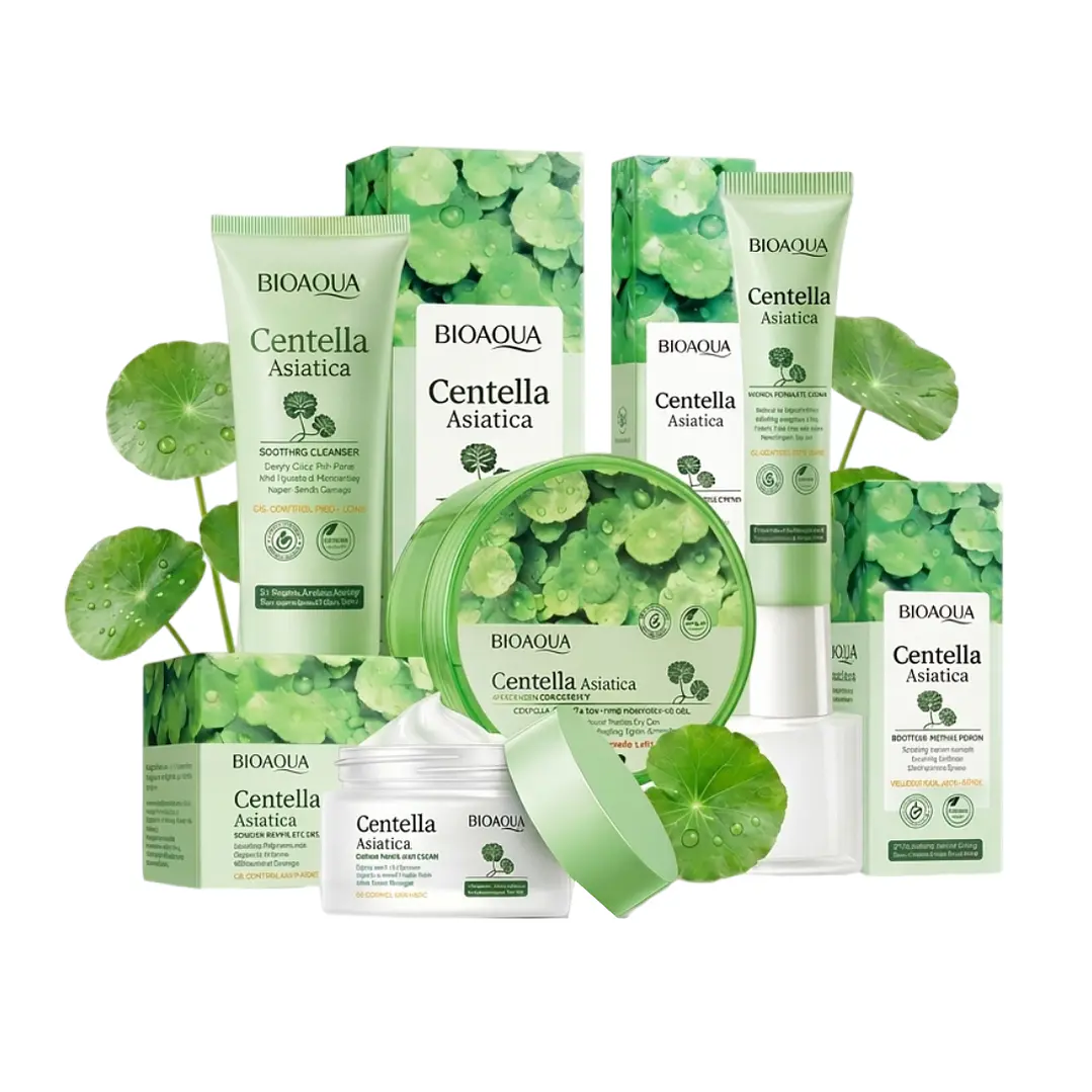 Kit Facial Bioaqua De Centella Asiática Para Pieles Grasas o Con Acné  4