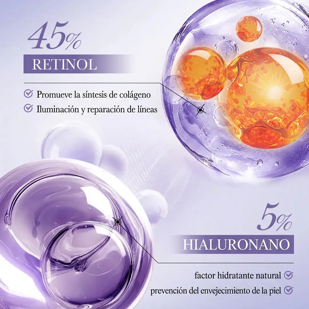 Kit Facial Retinol x 5 Productos Bioaqua 2