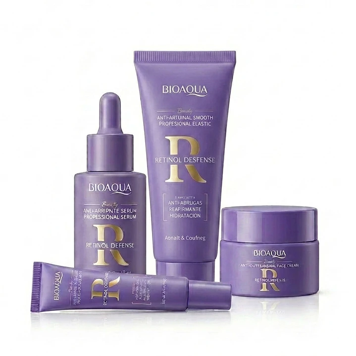 Kit Facial Retinol x 5 Productos Bioaqua 4