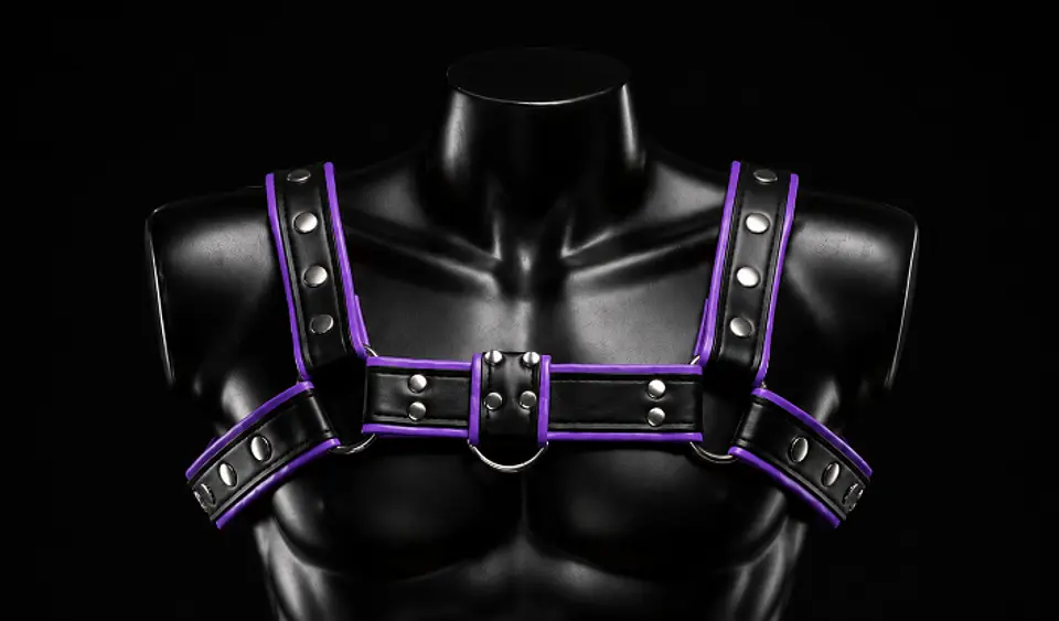 ARNES EN CUERO NEGRO MORADO 1