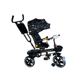 Triciclo con guiador 360° y reclinable con sombrilla