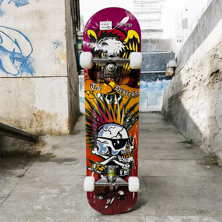 Skate Completo de Maple 80 cm ABEC-7 | Patineta Nivel Intermedio 9