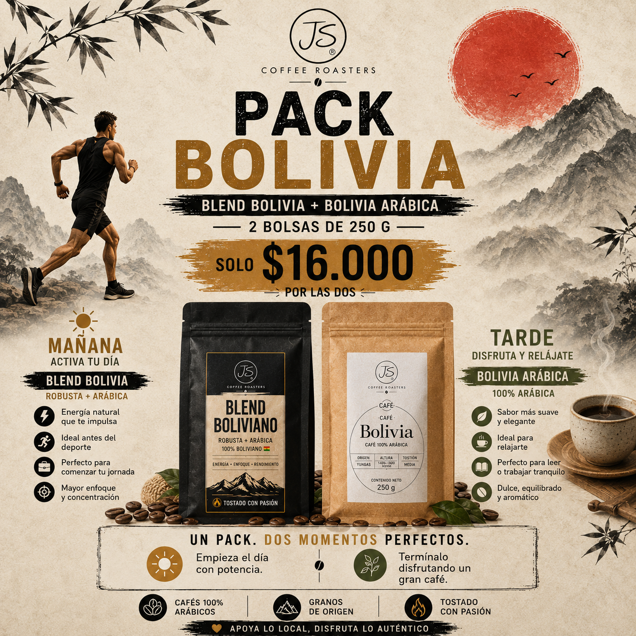 Pack Bolivia  250 grs c/u-