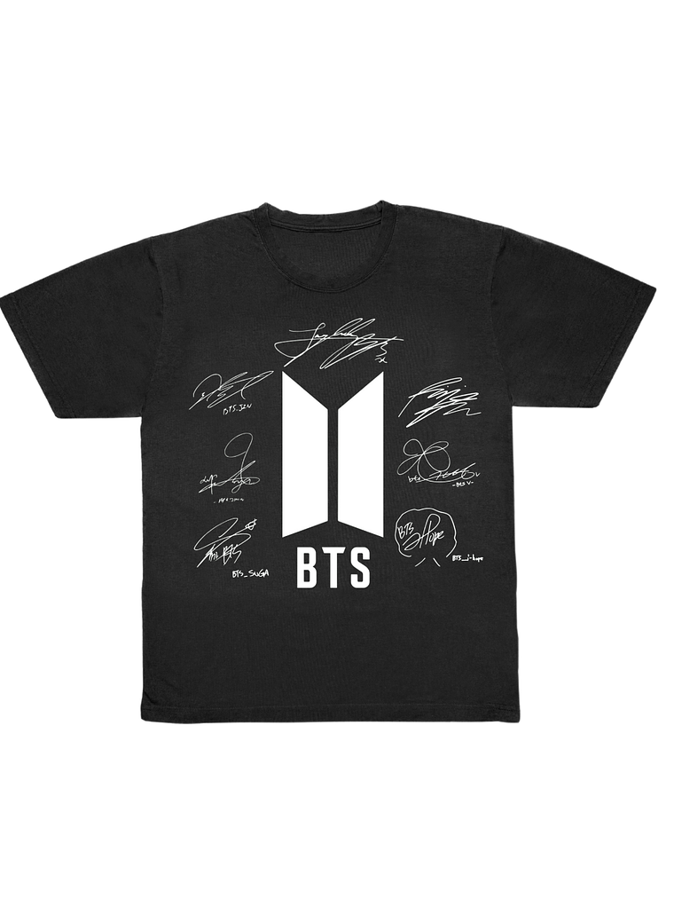 Polera firmas BTS 2