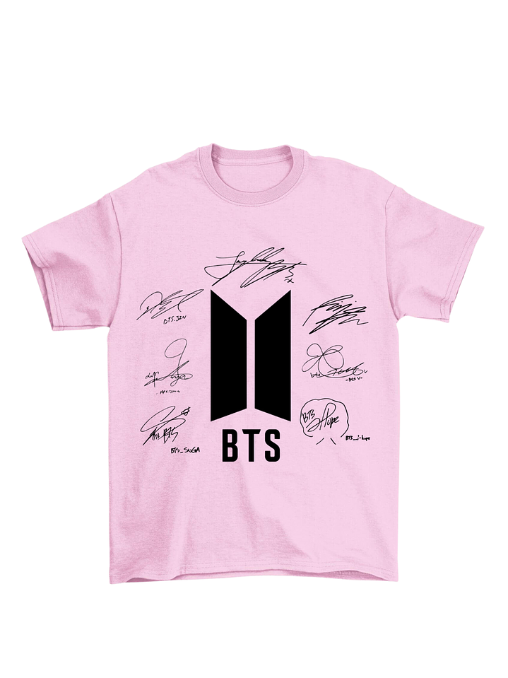 Polera firmas BTS 4