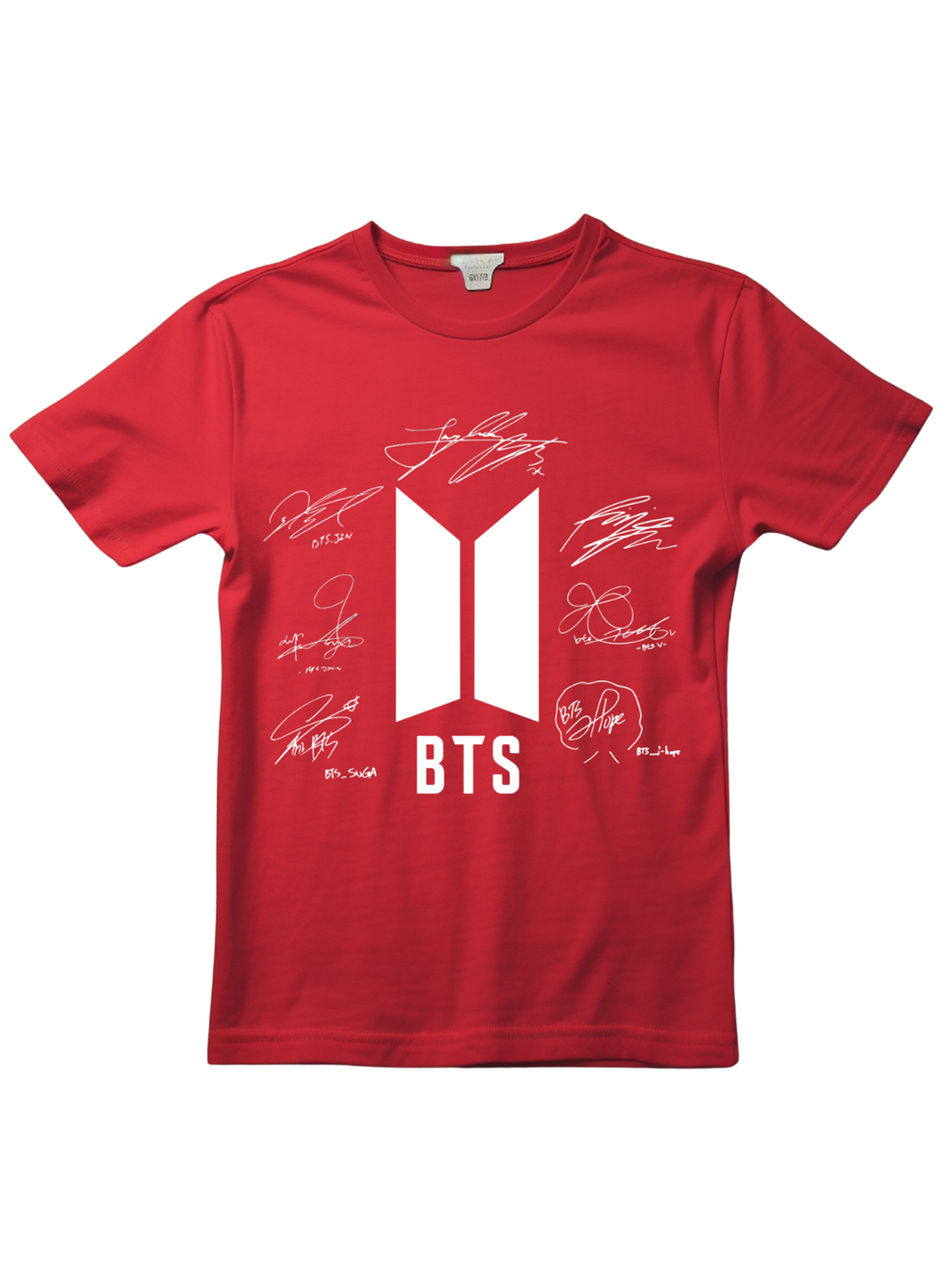 Polera firmas BTS 5