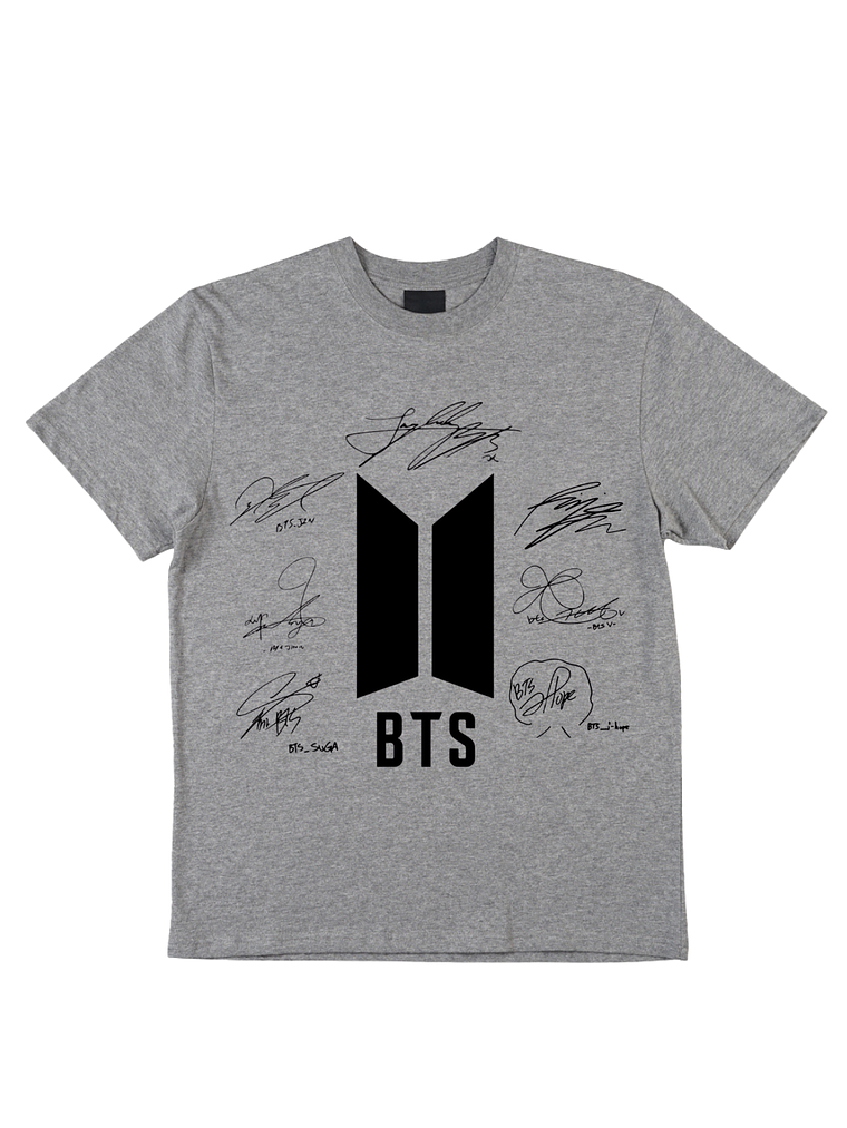 Polera firmas BTS 6