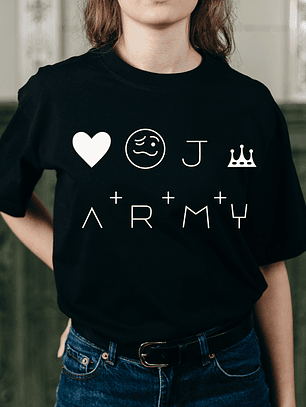 Polera Army Tatto BTS