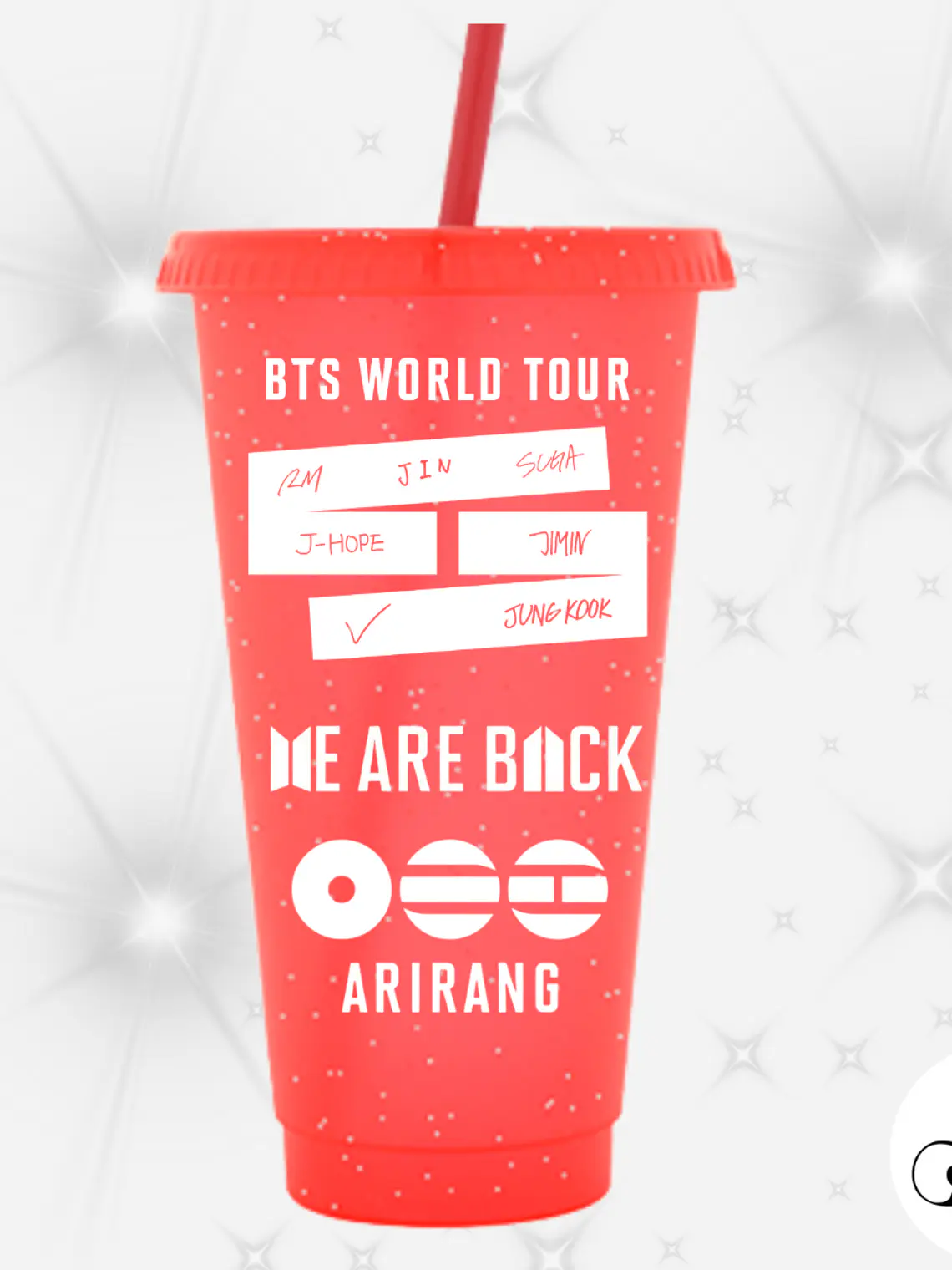 Vaso Bts Arirang Glitter 1