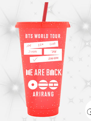 Vaso Bts Arirang Glitter