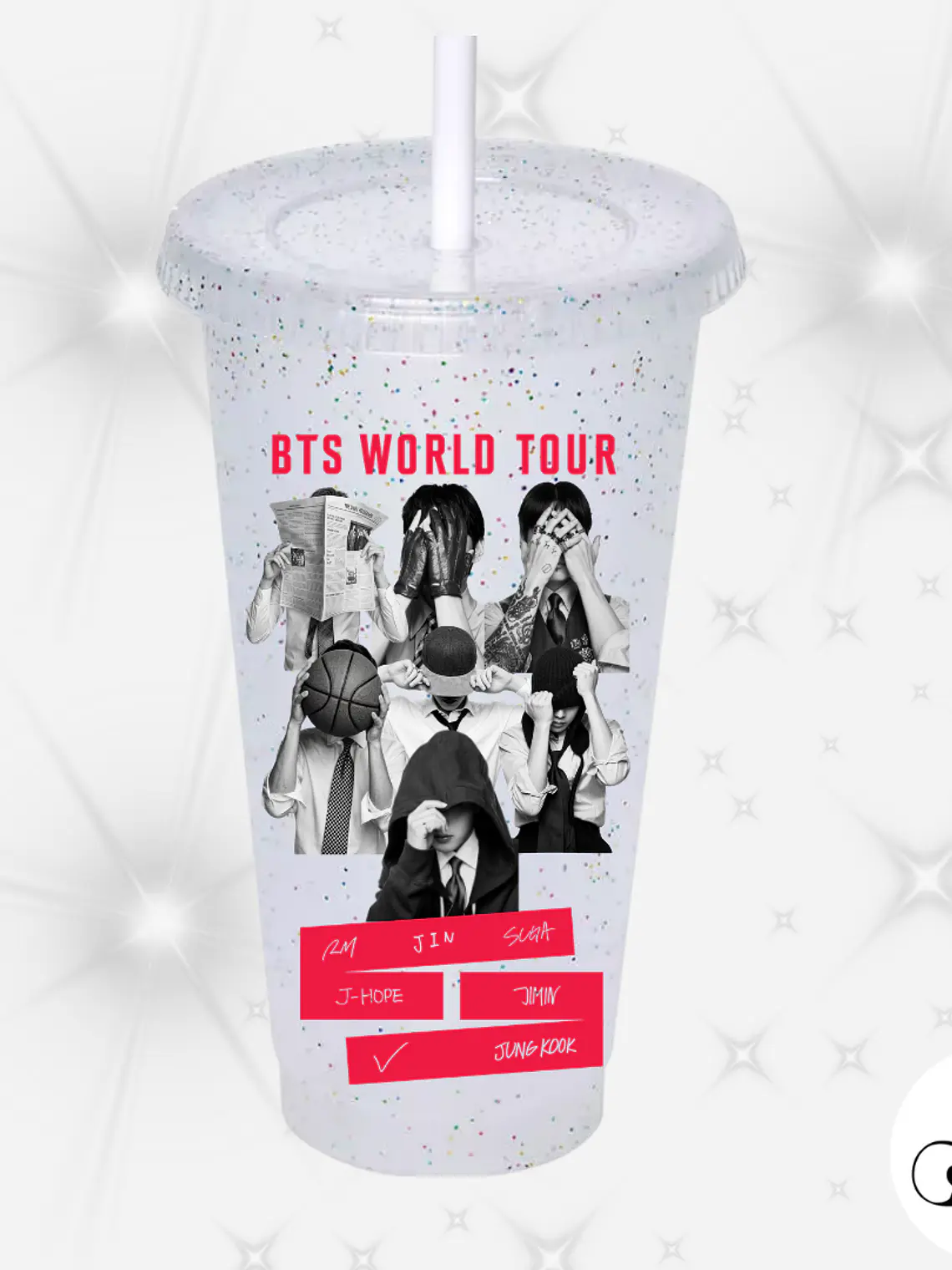 Vaso Bts Arirang Glitter 3