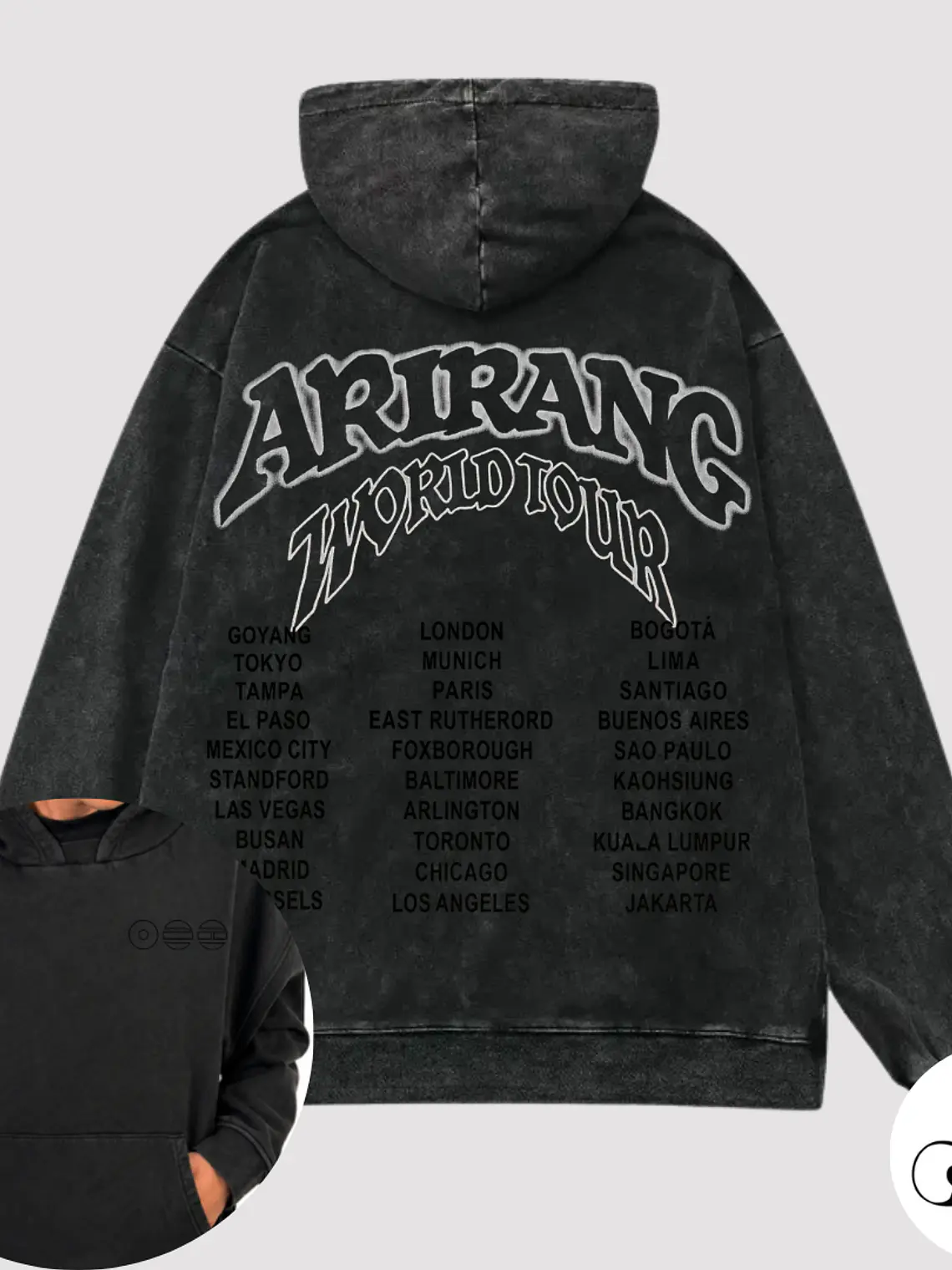 Poleron canguro Bts Arirang boxy fit 1