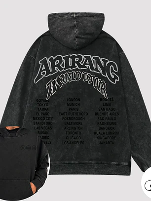 Poleron canguro Bts Arirang boxy fit