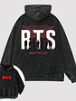 Poleron canguro Bts Arirang acid wash - Miniatura 2
