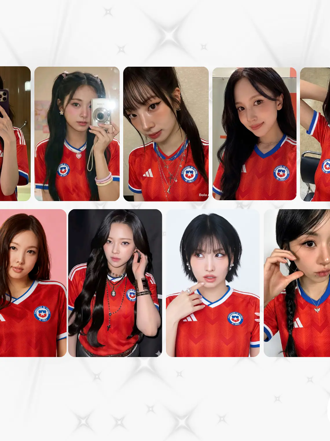 Pack photocard Twice selección chilena 1