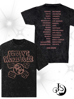 Polera acid wash Arirang Bts