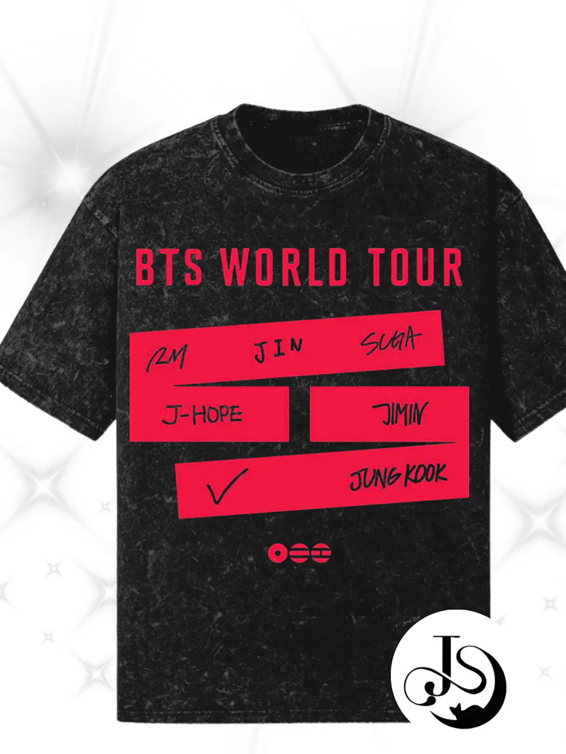 Polera BTS Arirang acid wash promo army 1