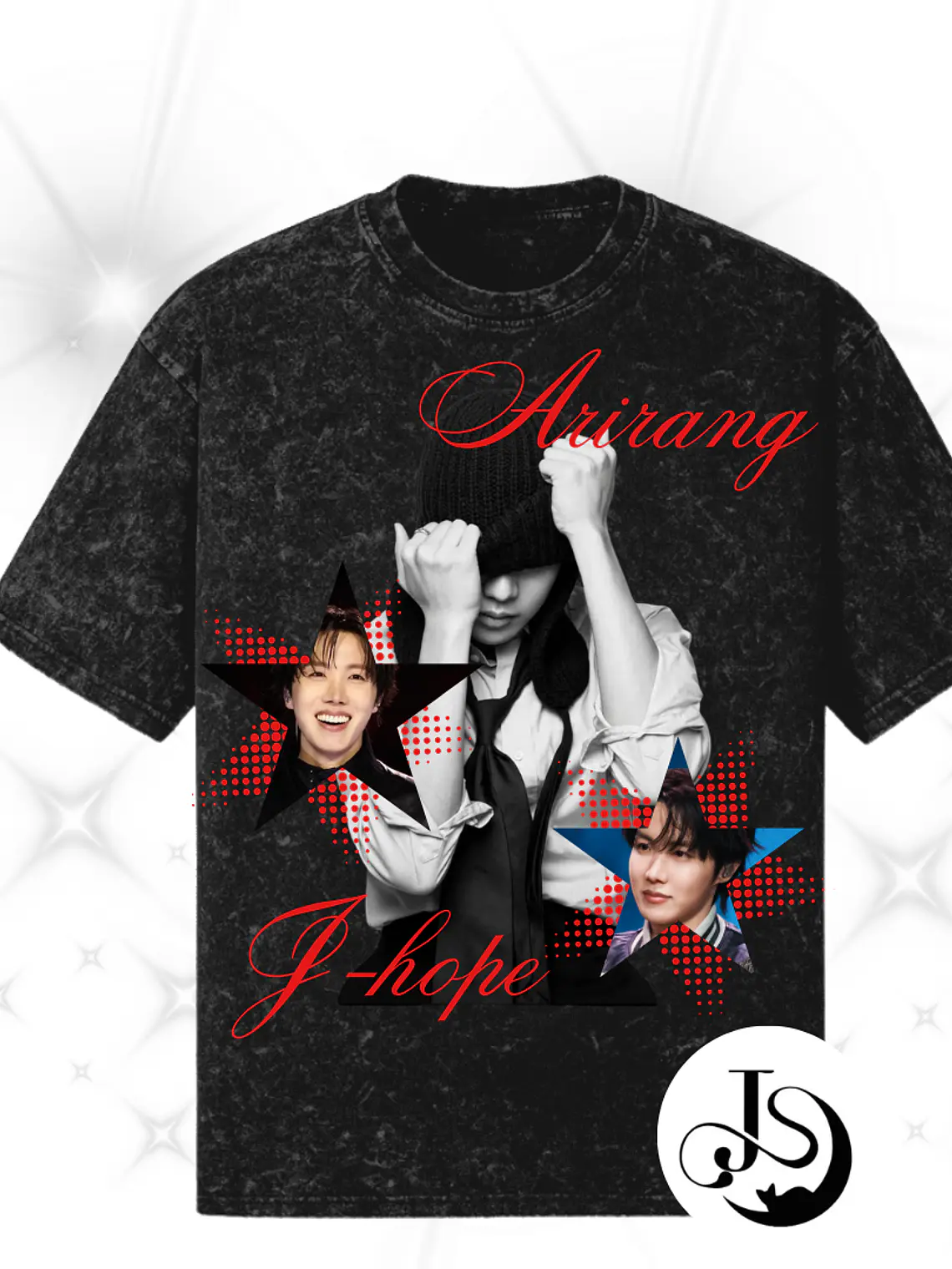 Polera Bts Arirang integrantes acid wash 2