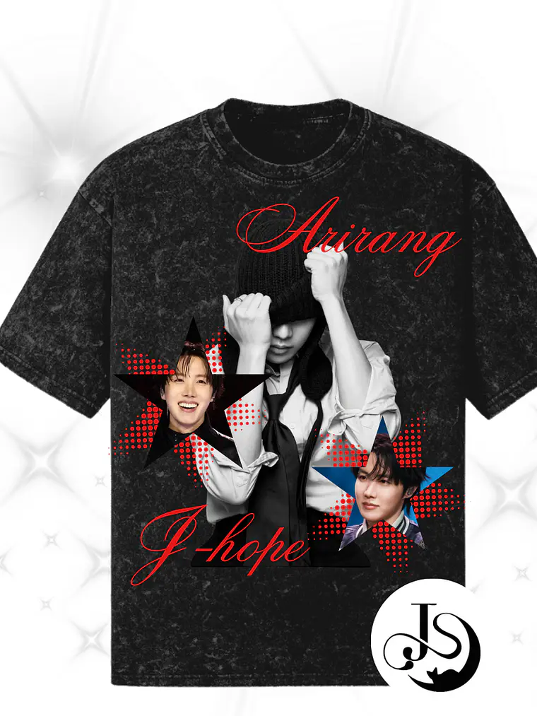 Polera Bts Arirang integrantes acid wash 2