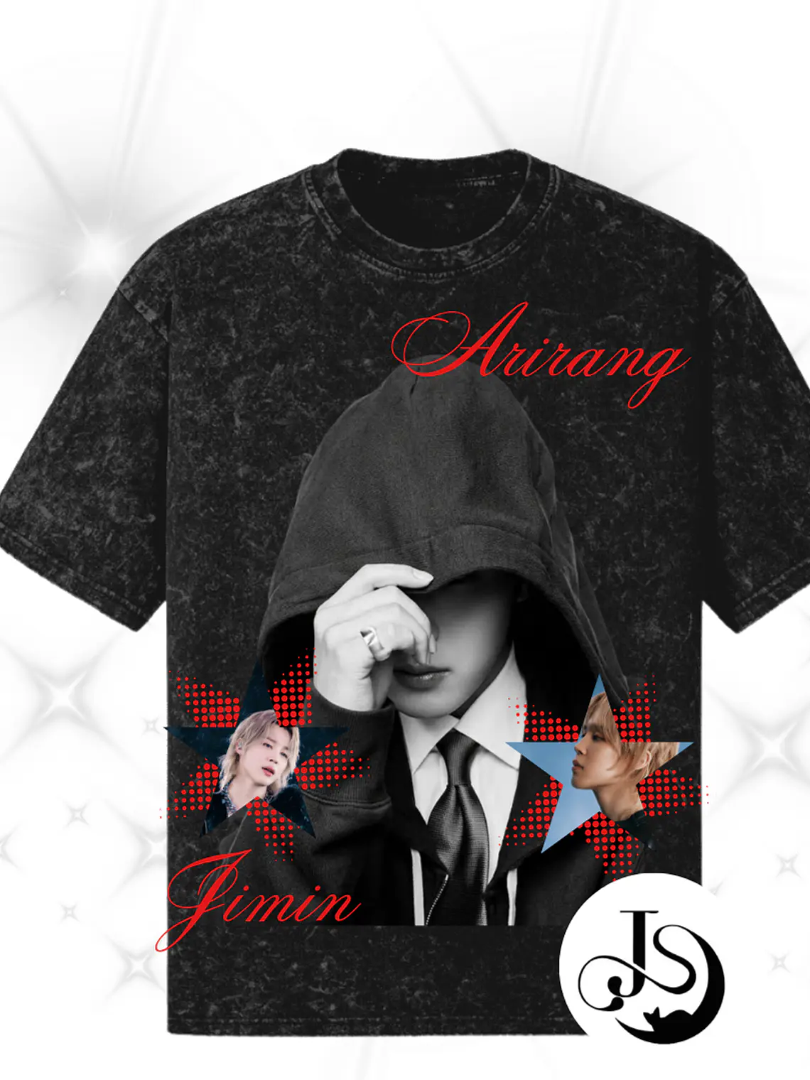 Polera Bts Arirang integrantes acid wash 7