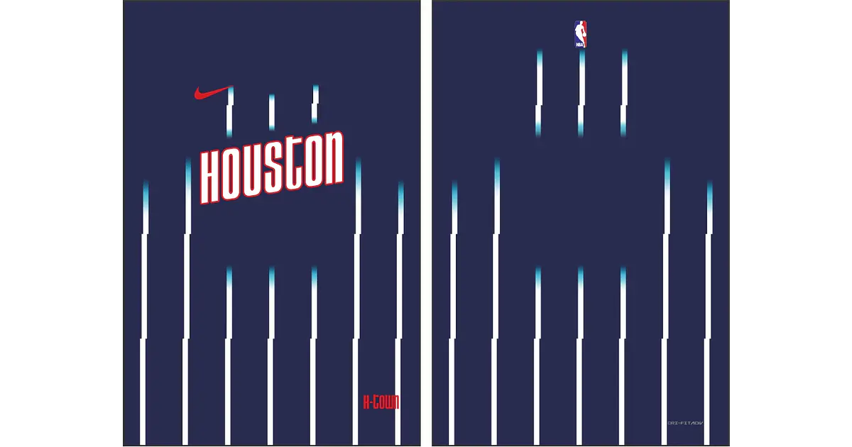 vetor da camisa do NBA Houston Rockets 2022-2023