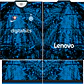 Arte Vetor Camisa Inter de Milão Personalizada 2022-23 - Thumbnail 2