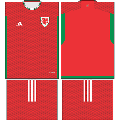 Arte Vetor Camisa Gales Personalizada 2023 
