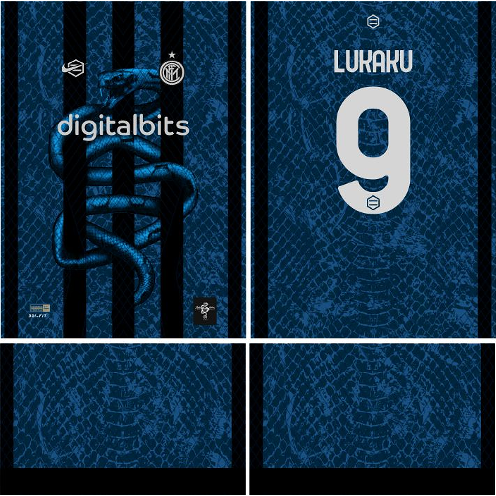 Arte Vetor Camisa  Inter de Milão Cobra