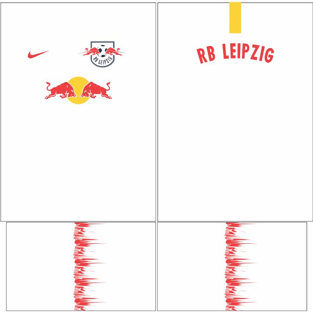 Arte Vetor Camisa RB Leipzig Local 2018-2019