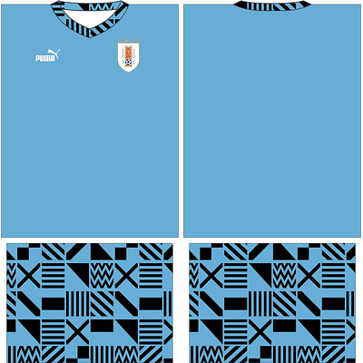 Arte Vetor Camisa Uruguai Pré-jogo 2022-2023